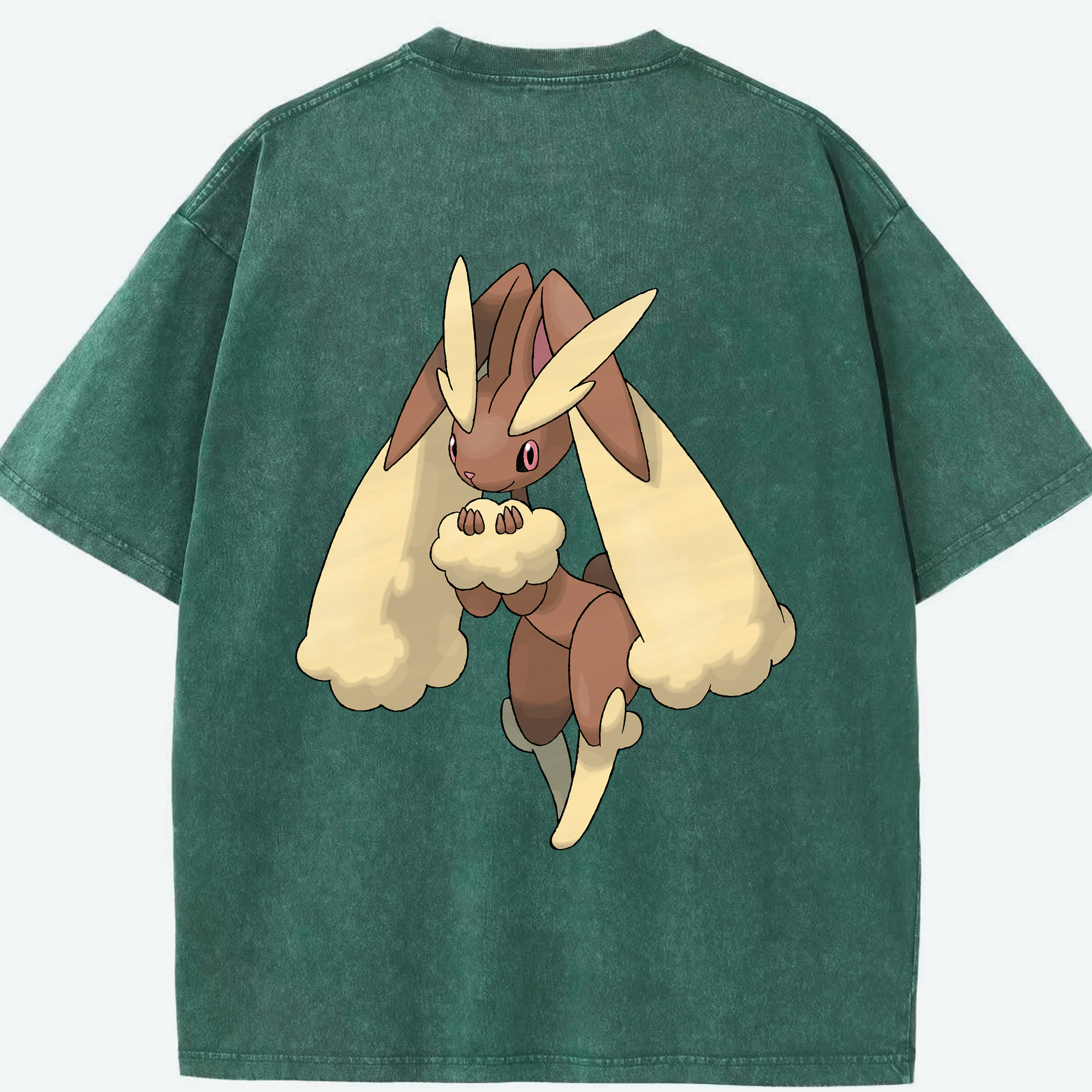 （画像用） ポケットモンスター Pokémon 綿100% ヴィンテージ風 半袖Tシャツ（背面プリント）